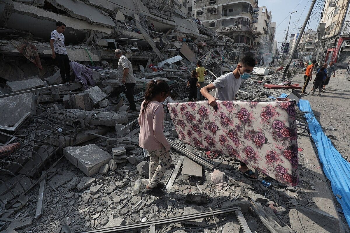 Damage in Gaza Strip during the October 2023 13