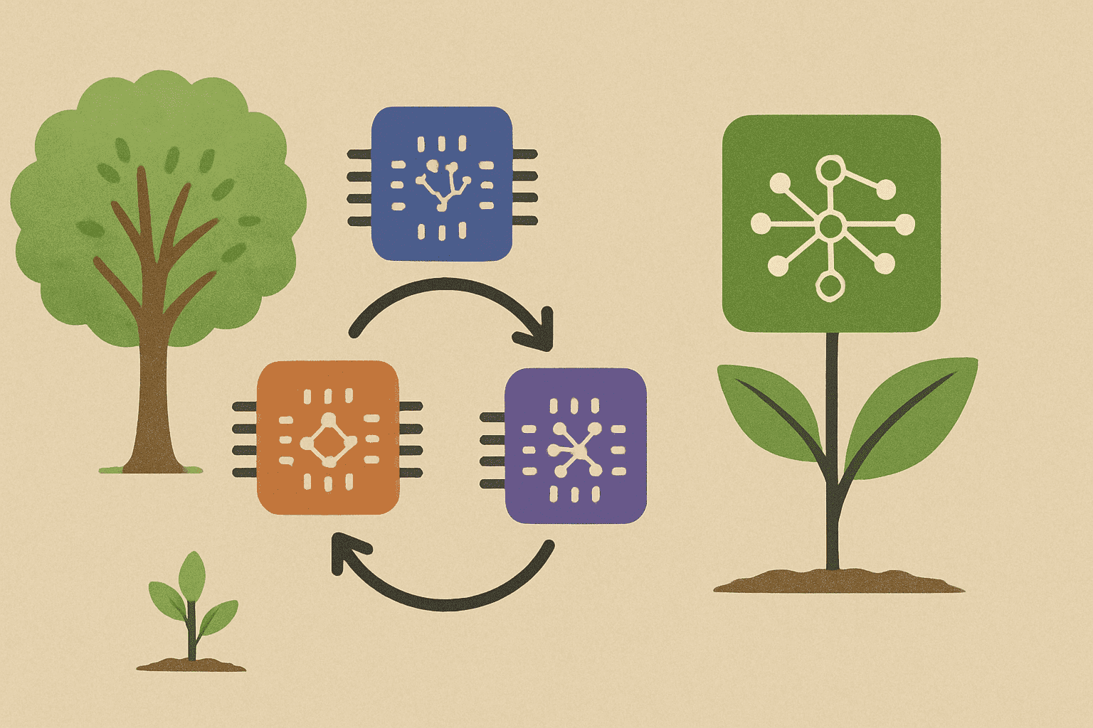 الذكاء الاصطناعي يتعلم من الطبيعة: "التزاوج" بين النماذج خطوة نحو جيل جديد من الابتكار 17 AI In Nature