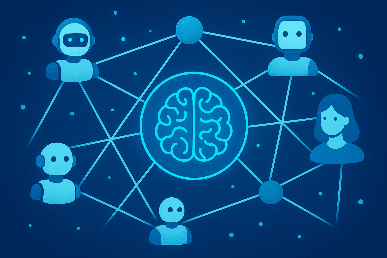 NANDA: عندما يتحول الذكاء الاصطناعي إلى شبكة مستقلة تتعاون ذاتيًا 16 Agents of World 1