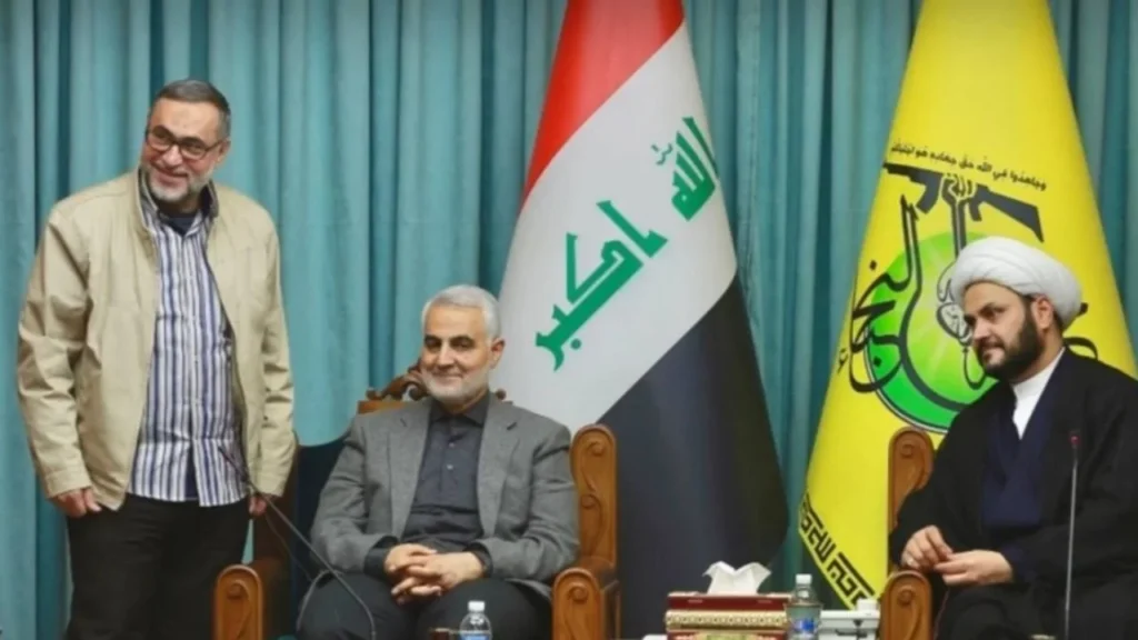 لبنان: اغتيال يوسف إسماعيل هاشم أحد مؤسسي حزب الله 3 من اليمين المجرم أكرم الكعبي، الهلاك قاسم سليماني، الهلاك يوسف هاشم