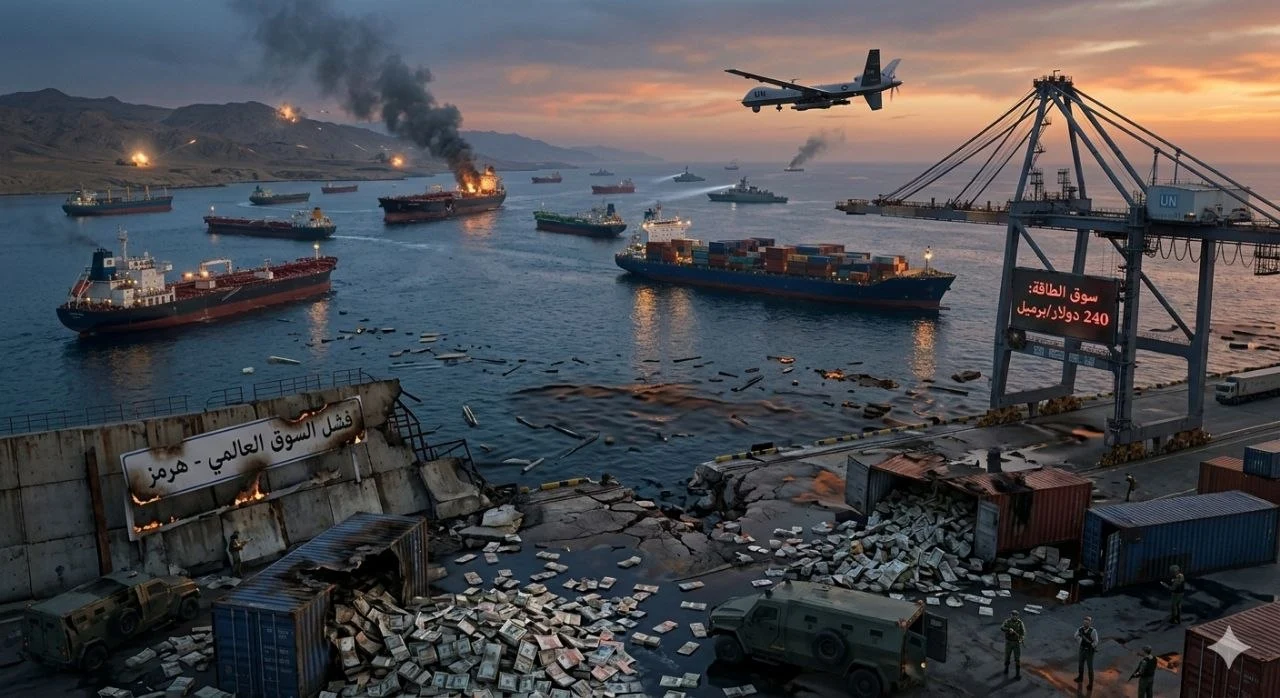 خريف السوق العالمي: انسداد مضيق هرمز 6 السفن التجارية تنتظر عبور مضيق هرمز المليء بالألغام