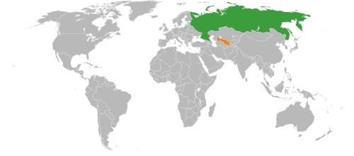 محكمة روسية تفرض غرامة مالية وترحل مسلم ازوبكي بسبب الصلاة في شارع 2 Russia Uzbekistan Locator.svg